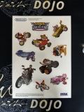 Sonic & SEGA All Stars Racing Sticker Sheet