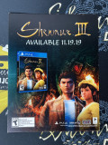Shenmue 3 American Promotional Store Display Card